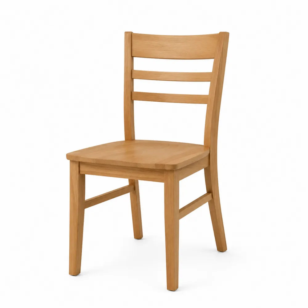 Chaise en bois de chêne naturel
