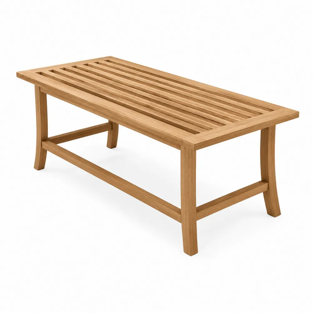 Table de jardin en teck 150x75x45cm