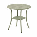 Table ronde en métal vert 75 cm